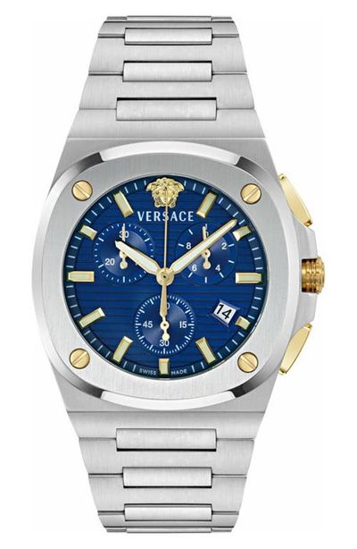 Versace Versace Tolomeo Chrono Bracelet Watch, 44mm