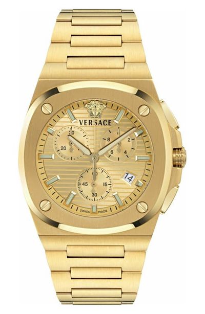 Versace Versace Tolomeo Chronograph Bracelet Watch, 40mm