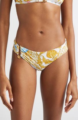 Versace Versace Underwater Barocco Safety Pin Bikini Bottoms