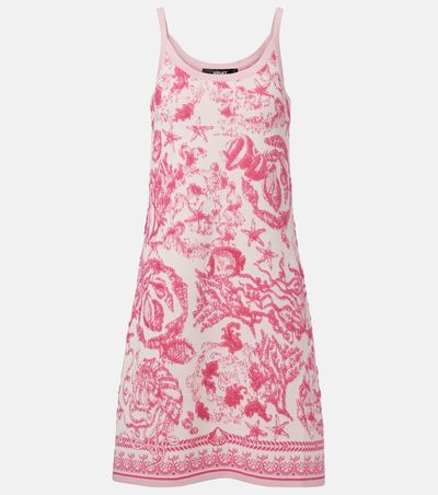 Versace Versace Underwater Barocco terry jacquard minidress