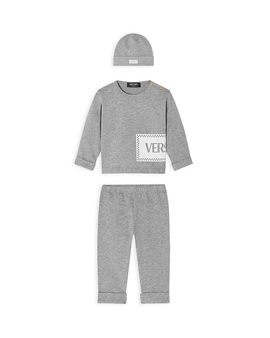 Versace Versace Unisex 3 Piece Gift Set, Hat, Melange Sweatshirt, Melange Sweatpants