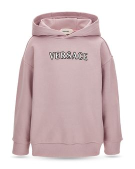 Versace Versace Unisex Embroidered Logo Fleece Hoodie