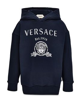 Versace Versace Unisex Varsity Print Fleece Hoodie