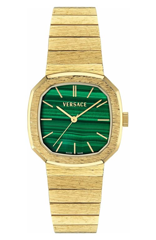 Versace Versace V-Arcadis Malachite Bracelet Watch, 32mm