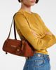 Versace Versace Versace Tag suede shoulder bag - 2