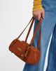 Versace Versace Versace Tag suede shoulder bag - 6