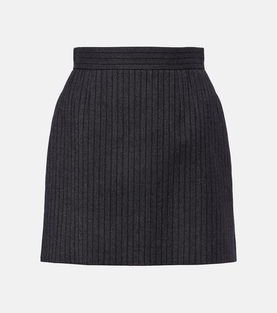 Versace Versace Virgin wool twill miniskirt