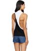 Versace Versace White & Black Embroidered-Logo Cotton-Jersey Tank Top - 3
