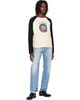 Versace Versace White & Black Printed Cotton-Jersey Regular T-shirt - 4