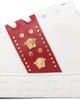 Versace Versace White & Red Greca Embellished Faux-Leather Sneakers - 3