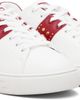 Versace Versace White & Red Greca Embellished Faux-Leather Sneakers - 4