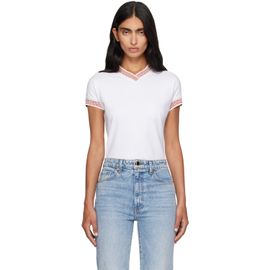 Versace Versace White Jacquard Stretch Cotton-Jersey T-shirt