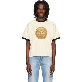 Versace Versace White Printed Cotton-Jersey Regular T-shirt