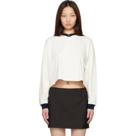 Versace Versace White Stretch Cotton-Jersey Long-Sleeved T-shirt