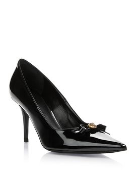 Versace Versace Women's Gianni Ribbon Patent Leather Pumps