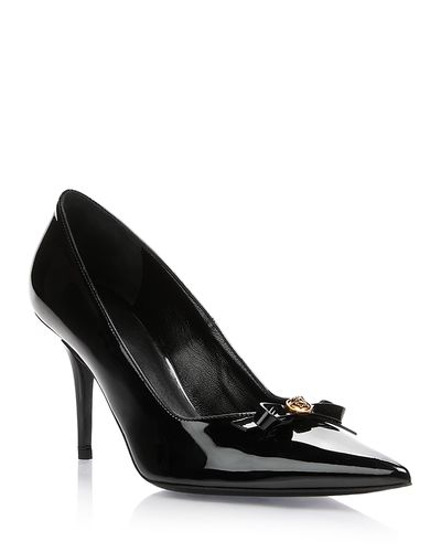 Versace Versace Women's Gianni Ribbon Patent Leather Pumps