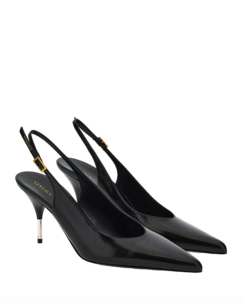 Versace Versace Women's Pointed Leather Slingback Pumps