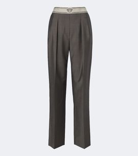 Versace Versace Wool and mohair straight pants