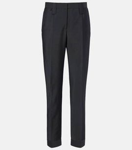 Versace Versace Wool and mohair tapered pants