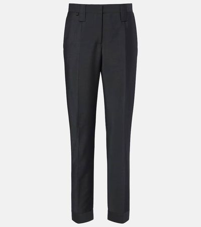 Versace Versace Wool and mohair tapered pants