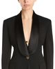 Versace Versace Wool Stretch Satin Lapel Jacket - 5