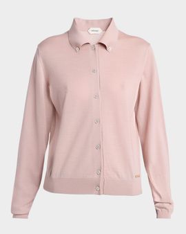 Versace Virgin Wool Knit Cardigan