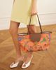 VERSACE Vivian printed leather-trimmed canvas tote - 2