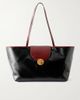 VERSACE Vivienne Medusa-embellished leather-trimmed coated canvas tote - 1