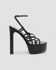 Versace Women's 140MM Medusa-Detail Leather Platform Sandals - 1