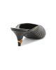 Versace Women's 55MM Metallic Striped Leather Mules - 3
