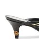 Versace Women's 55MM Metallic Striped Leather Mules - 5