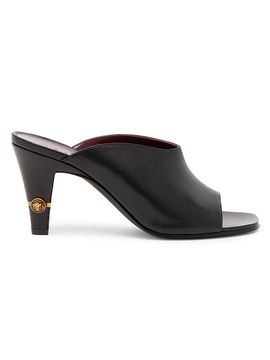 Versace Women's 80MM Medusa Leather Mules