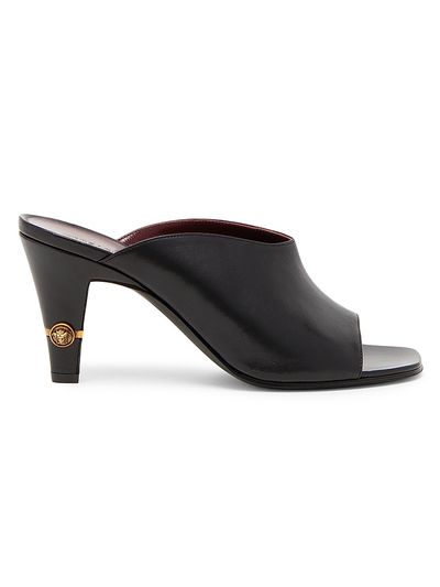 Versace Women's 80MM Medusa Leather Mules