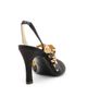 Versace Women's 90MM Embellished Leather Slingback Sandals - 3