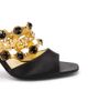 Versace Women's 90MM Embellished Leather Slingback Sandals - 5