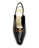 Versace Women's 90MM Medusa-Detail Leather Slingback Pumps - 4