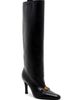 Versace Women's 90MM Medusa Leather Knee-High Boots - 3