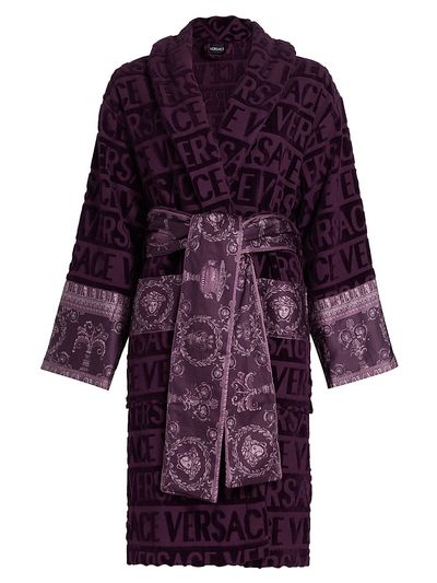 Versace Women's Baroque Terry Cotton Bathrobe