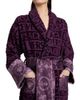 Versace Women's Baroque Terry Cotton Bathrobe - 6