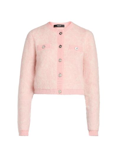 Versace Women's Brushed Barocco Jacquard Cardigan