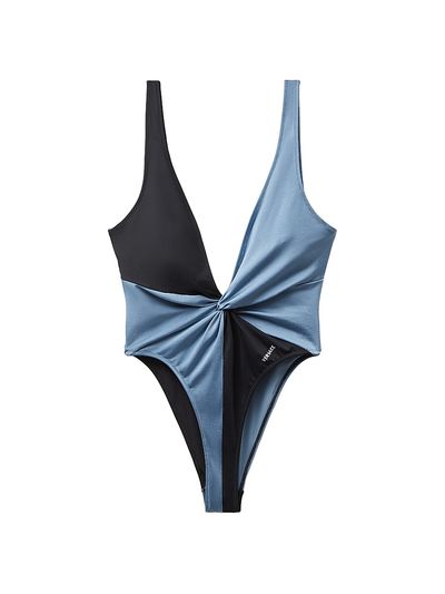 Versace Women's Colorblocked Twist One-Piece Swimsuit