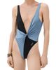 Versace Women's Colorblocked Twist One-Piece Swimsuit - 2