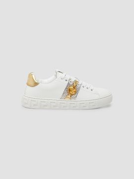 Versace Women's Crystal-Embellished Low-Top Sneakers
