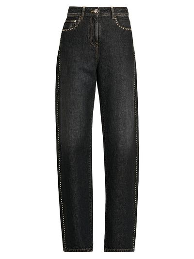 Versace Women's Embellished Stone Washed Jeans