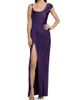 Versace Women's Gathered Jersey Column Gown - 3