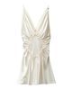 Versace Women's Gathered Silk Satin Cocktail Minidress - 5