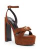 Versace Women's Gianna 140MM Suede Platform Sandals - 2