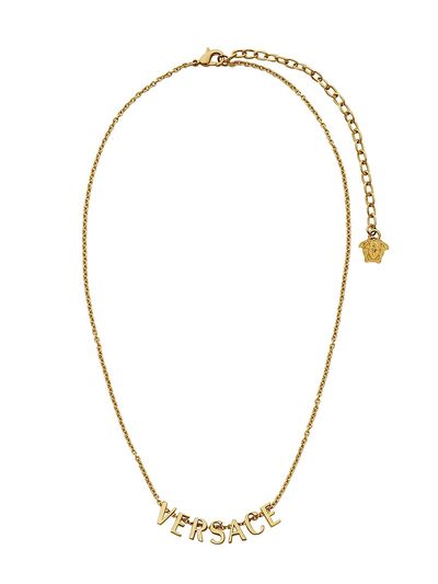 Versace Women's Goldtone "Versace" Necklace