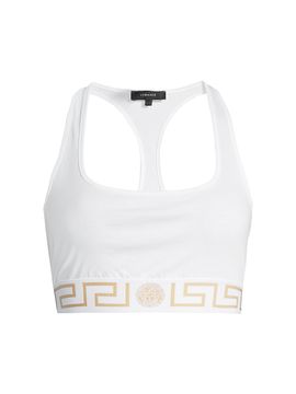 Versace Women's Greca Border Sports Bra