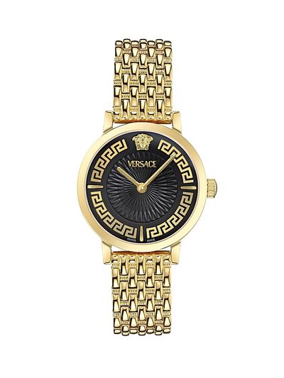 Versace Women's Greca Fortuna Goldtone Bracelet Watch/35MM